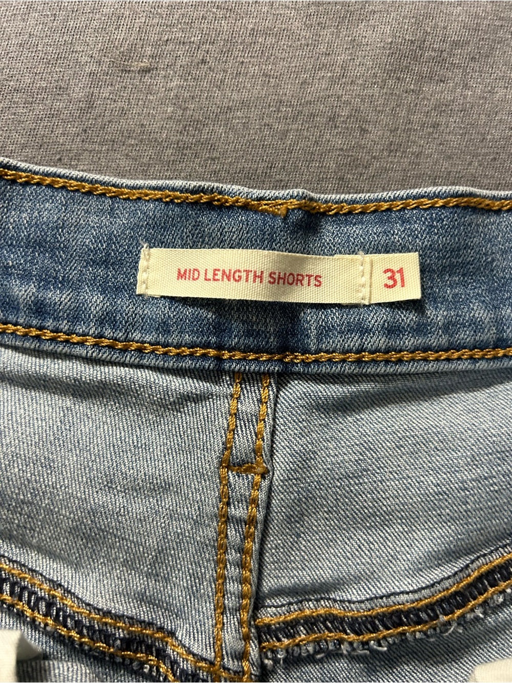 Levi's Light Blue Denim Women's Jean Shorts - Picture 4 of 6